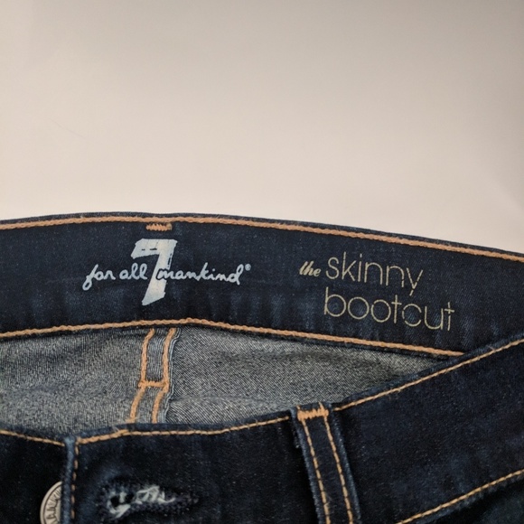 7 for all Mankind | skinny bootcut dark wash | 26 - Picture 5 of 8